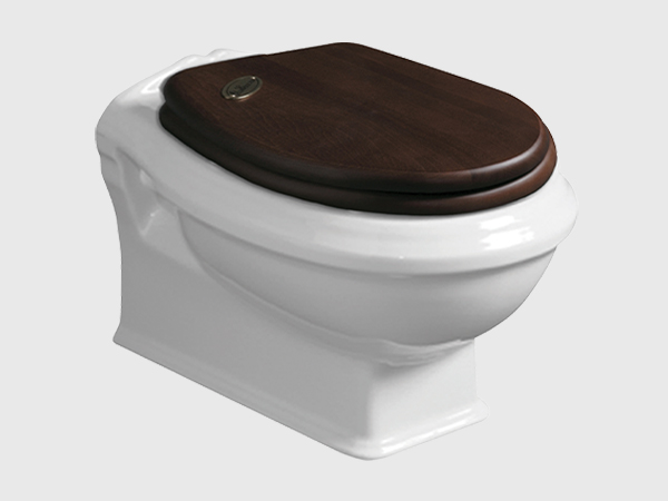 ARCADIA Toilette suspendue sans rebord avec siège