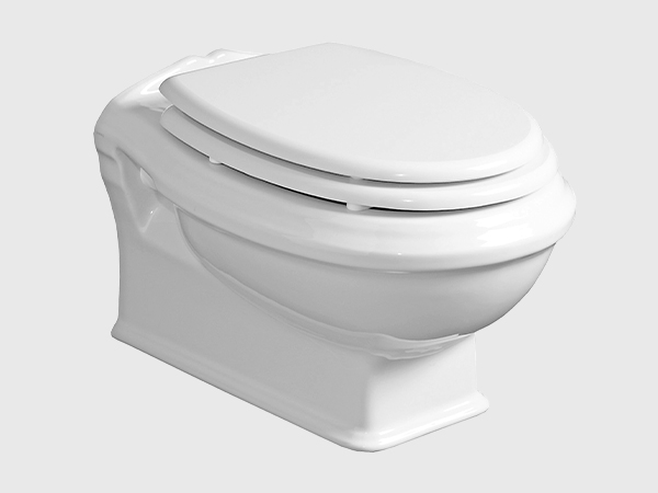 ARCADIA Toilette suspendue sans rebord avec siège